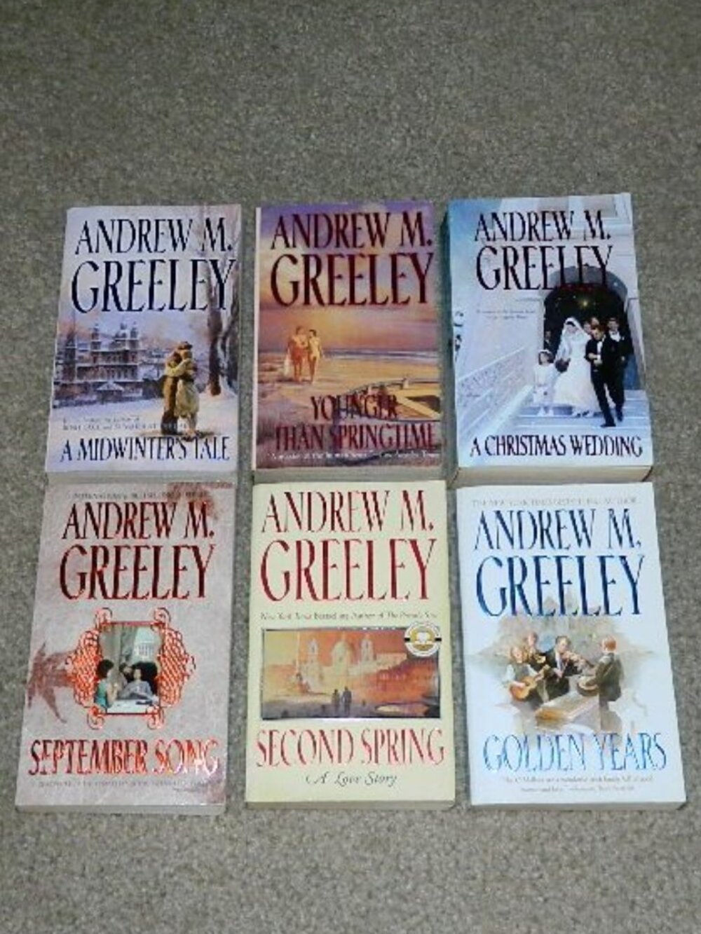 Andrew M. Greeley THE O’MALLEY FAMILY SERIES Set of 6 Paperback Rare